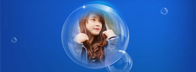 Tạo cover Bong bóng thiên nhiên