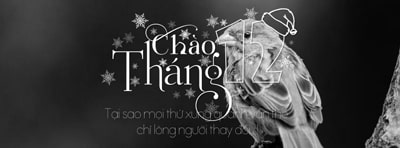 Ảnh bìa typography tháng 12