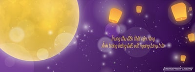 Tạo cover facebook đêm trăng rằm trung thu