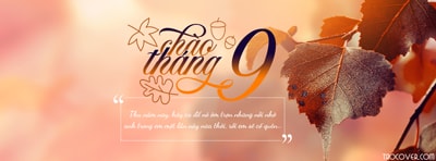 Ảnh bìa facebook nghệ thuật chào tháng 9