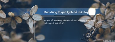 Ảnh bìa Facebook mùa đông cô đơn gợi nhớ nhiều kỷ niệm