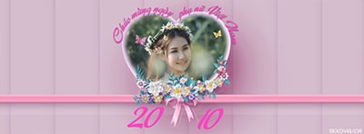 Ảnh bìa facebook mừng ngày phụ Việt Nam 20/10 đẹp, ấn tượng