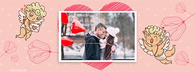 Tạo ảnh bìa Facebook thần tình yêu