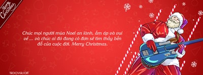 Ảnh bìa Giáng sinh Ông già Noel chơi đàn