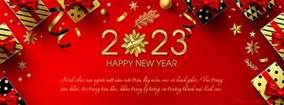 Ảnh bìa chúc mừng năm mới 2023