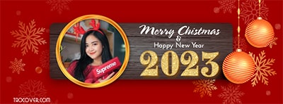 Ảnh bìa Facebook Giáng sinh có khung ảnh tuyệt đẹp