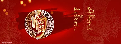 Cover Facebook câu đối Tết Nhâm Dần 2023